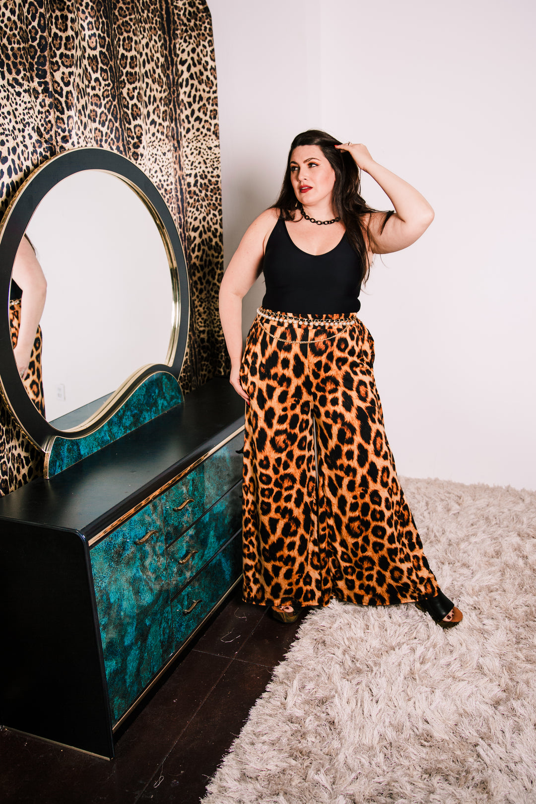 Muse Pants in "Oh La Leopard"