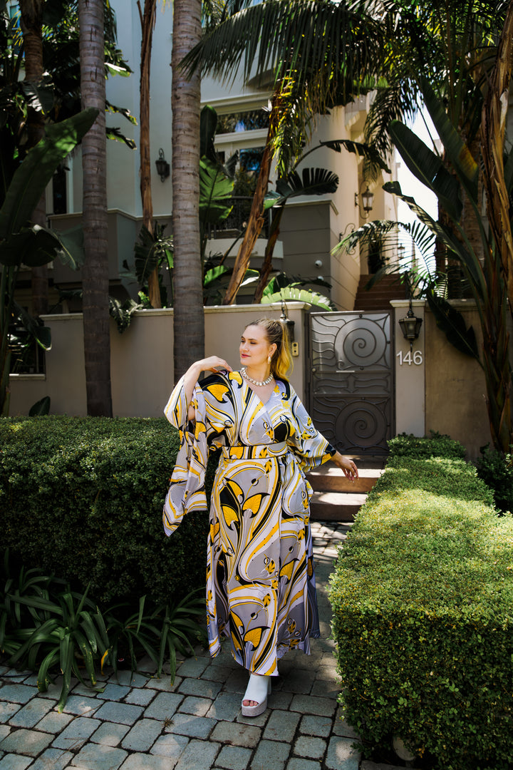 Bohémienne Kimono Robe in “Great Gatsby Yellow"