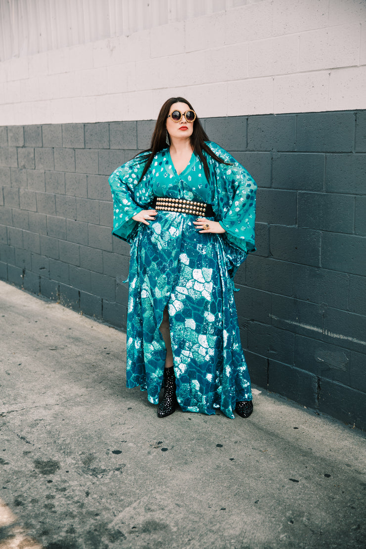 Bohémienne Kimono Robe “Good Luck” (Runway Edition)