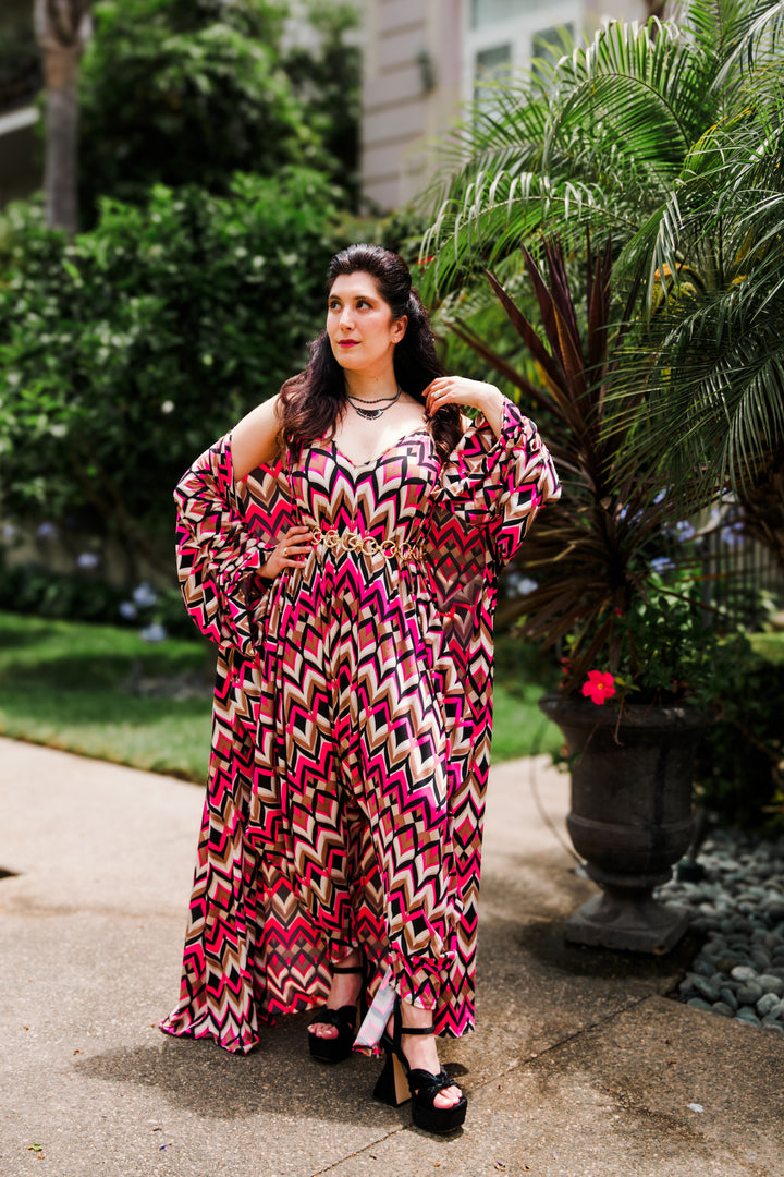 Poiret Jumpsuit in "Retro Pink”