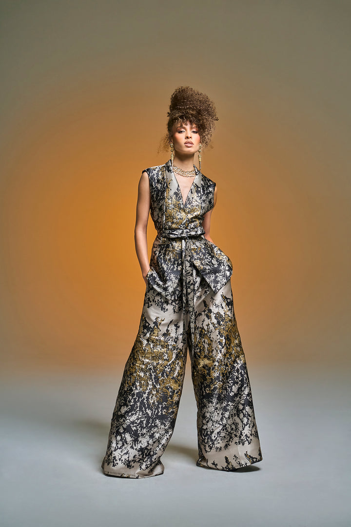 Lusso Jacquard Waistcoat in "Elektra"