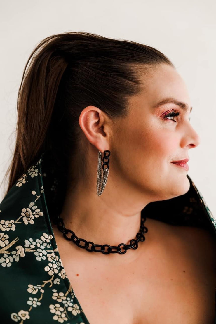Escape From Paris: Chunky Black Chain Choker