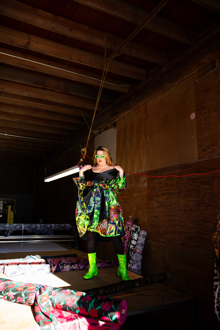 Reversible Opera Coat in "Patchwork No. 9”