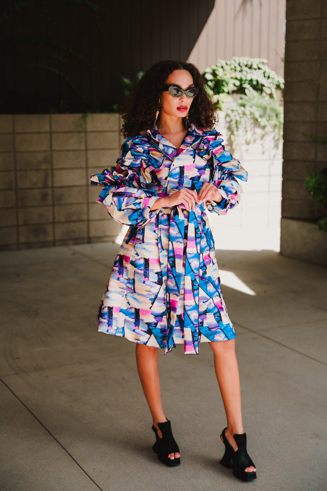 Ruffle Trench Coat in “Tristan und Isolde”