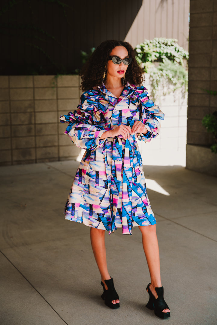 Ruffle Trench Coat in “Tristan und Isolde”