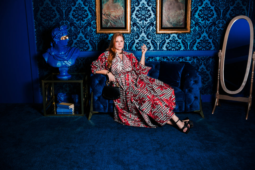 Parisian Coat in "Piqué Houndstooth”