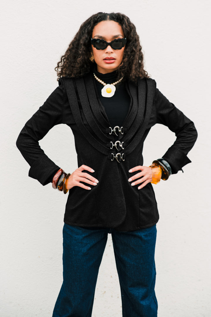 Sartorialist Ponte Blazer in "Black”