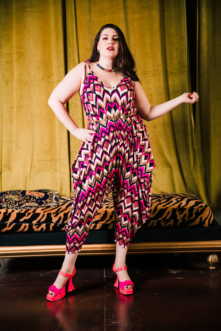 Poiret Jumpsuit in "Retro Pink”