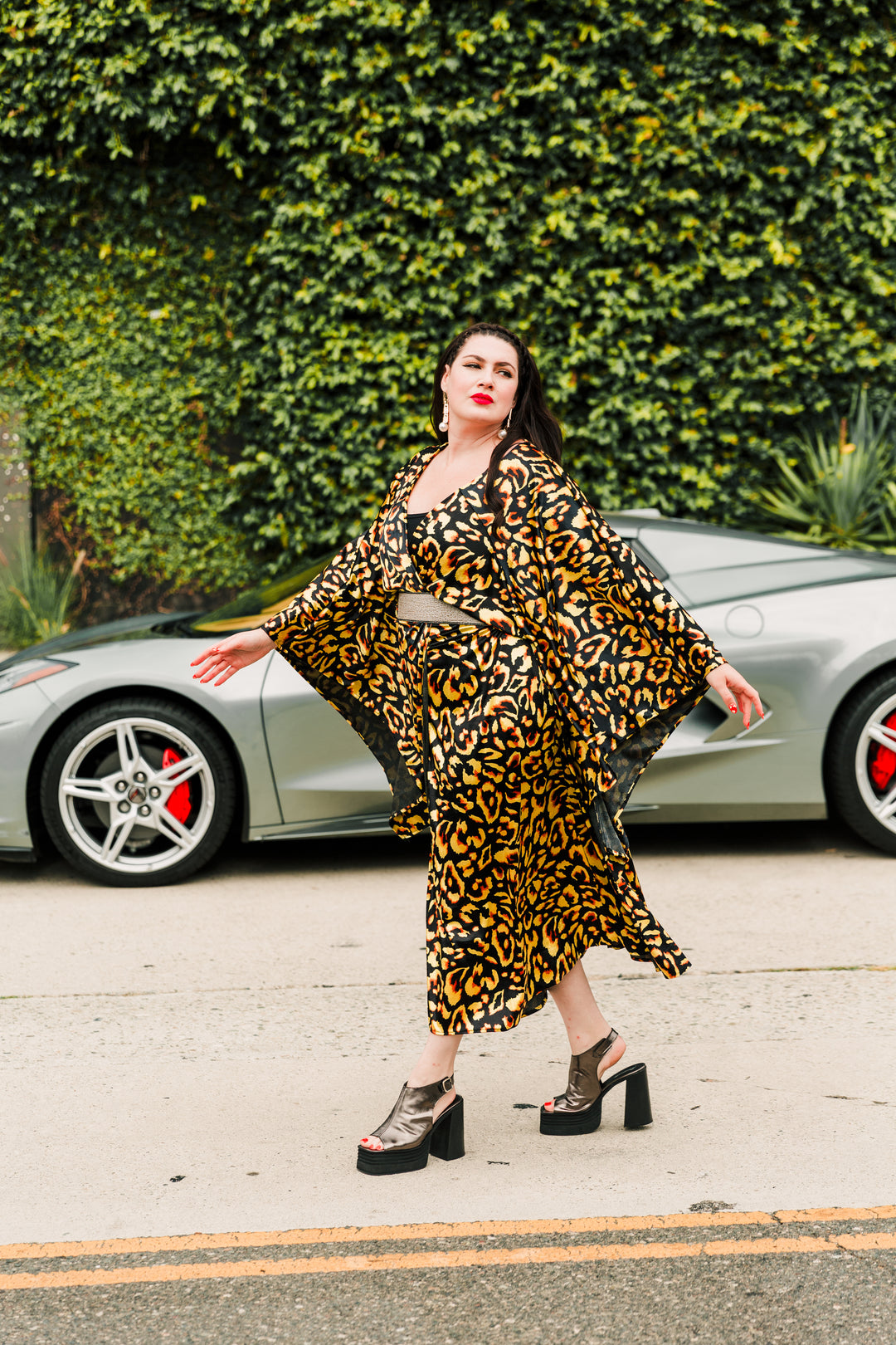 Bohémienne Kimono Robe in “Wild Child" (Velvet)