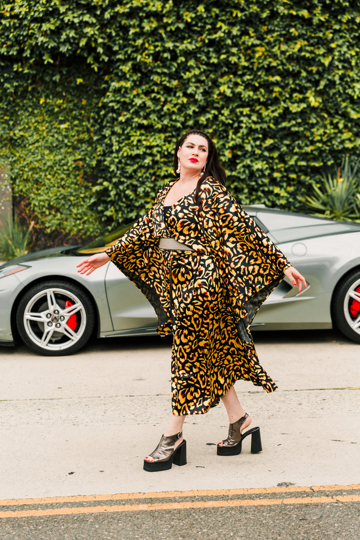 Bohémienne Kimono Robe in “Wild Child" (Velvet)