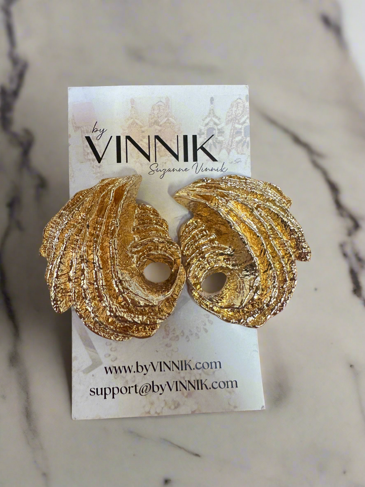 Dragon Wing Earrings (Gold)