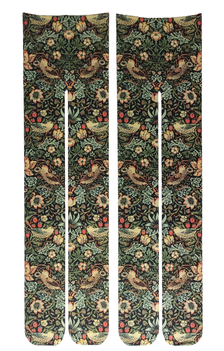 Strawberry Thief by William Morris Printed Tights