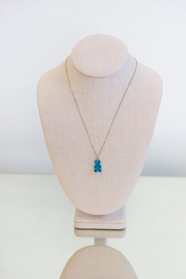 Gummy Bear Necklace (Blue)