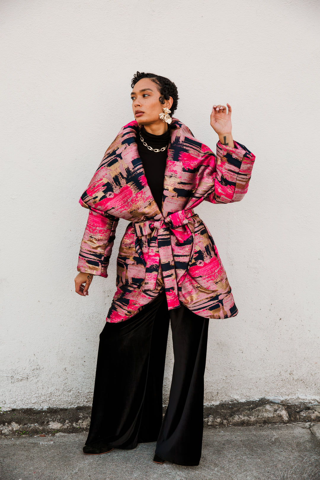 Cocoon Coat in "Blonde"