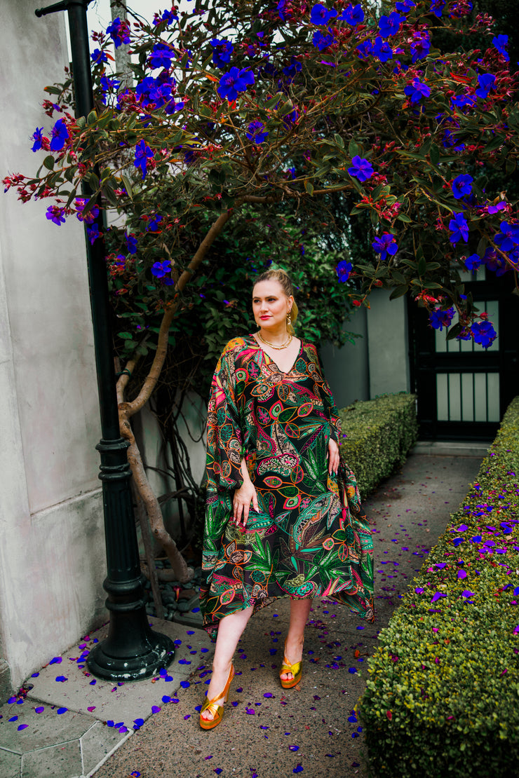 Kaftan in "Summer Paisley" (Maxi)