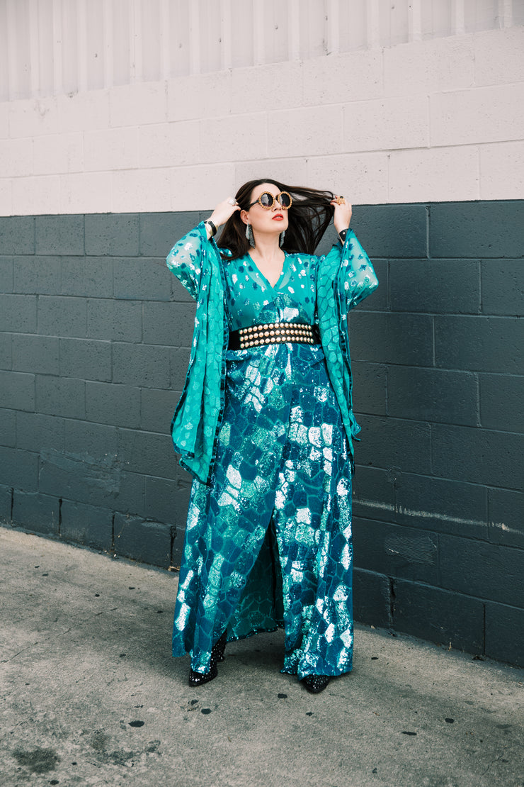 Bohémienne Kimono Robe “Good Luck” (Runway Edition)