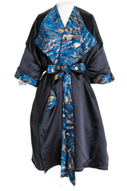 Reversible Opera Coat in "Zampa"  (Blue)