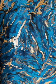Reversible Opera Coat in "Zampa"  (Blue)
