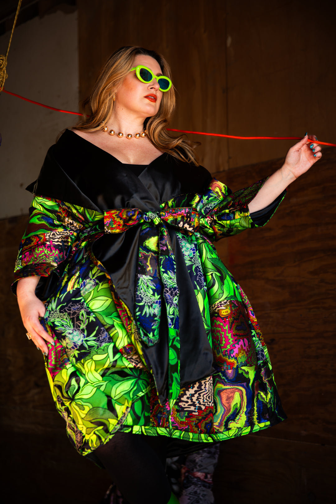 Reversible Opera Coat in "Patchwork No. 9”