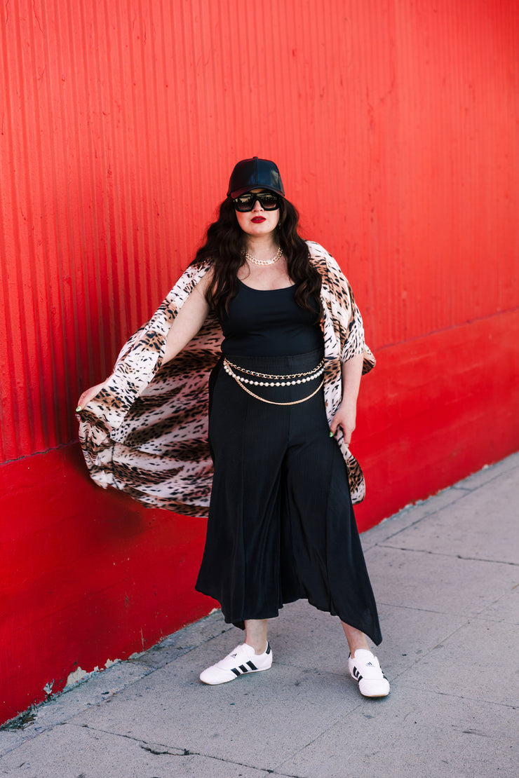 Coloratura Cape in "Neutral Animal Print"