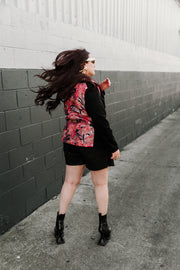 Moto Jacket "WTF Flower" (Pink)