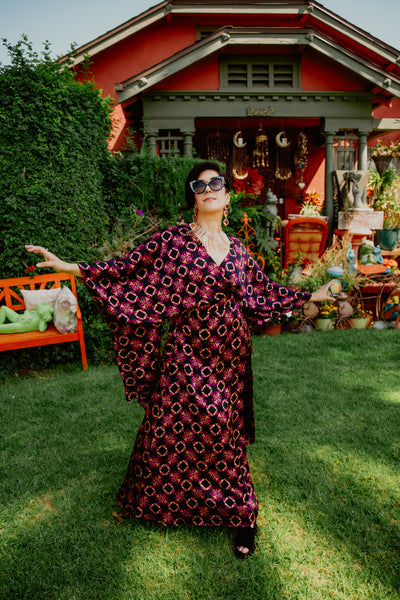 Bohémienne Kimono Robe in “Tropical Terrace"