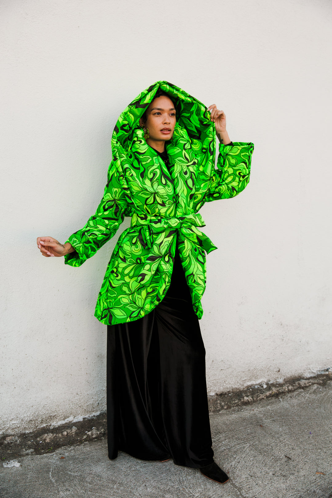 Cocoon Coat in "Verdi"