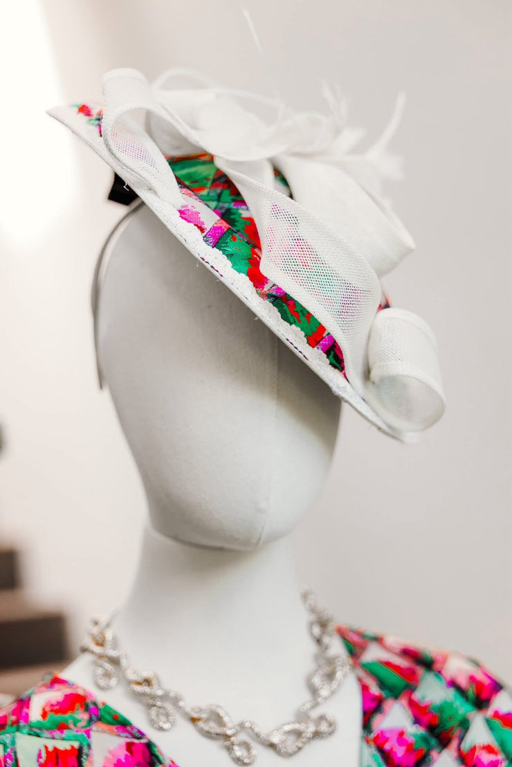 Fascinator in “Painted Scales”