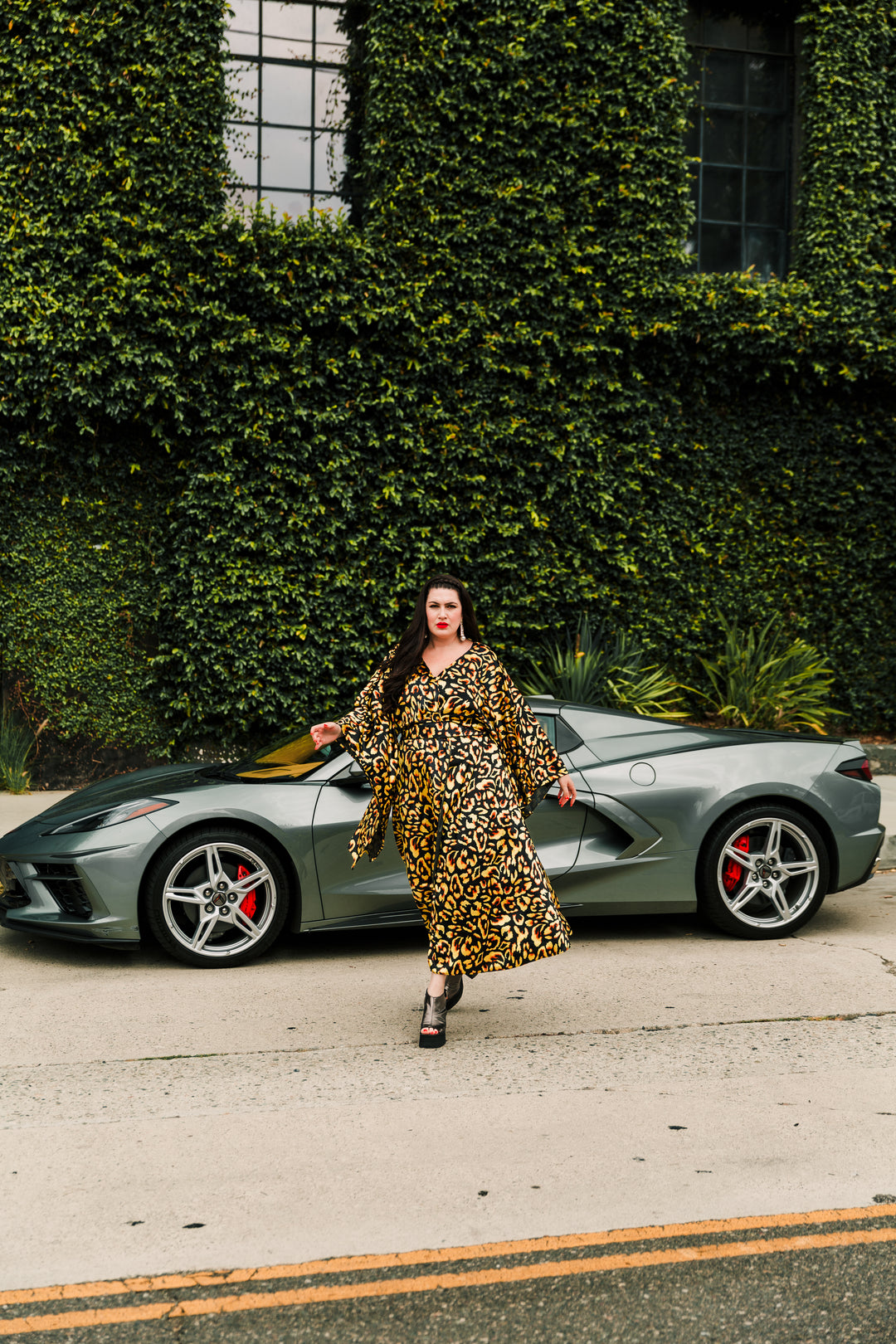 Bohémienne Kimono Robe in “Wild Child" (Velvet)