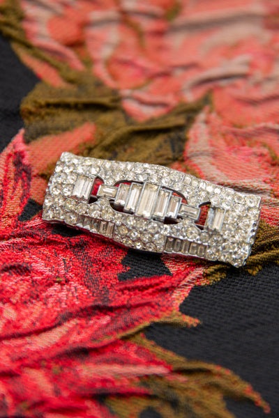 Czech Glass Vintage Brooch