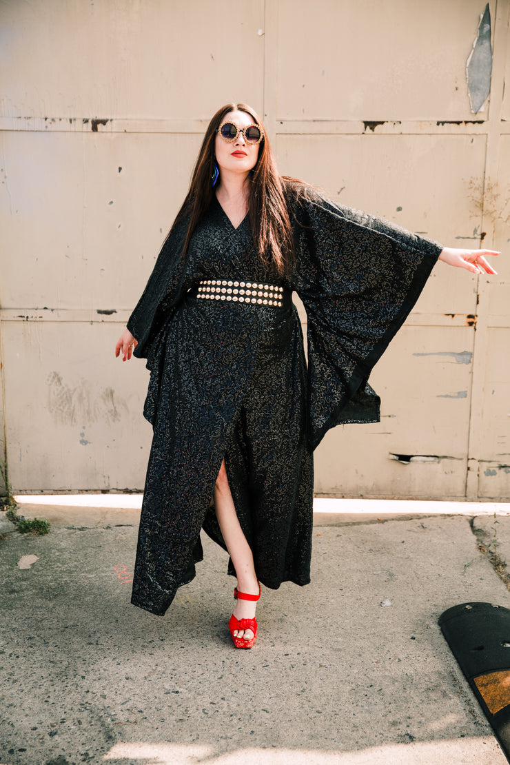 Bohémienne Kimono Robe "She’s A WITCH” Sweater Edition
