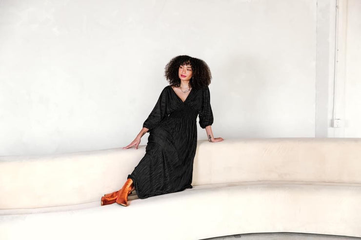 Colla Voce Dress “Black Slink”