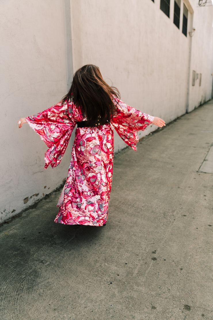 Bohémienne Kimono Robe “Disco Bouquet” (Runway Edition)