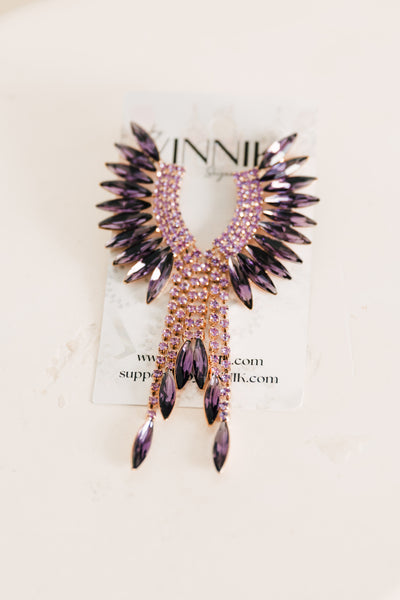 Wings Earrings (Purple)