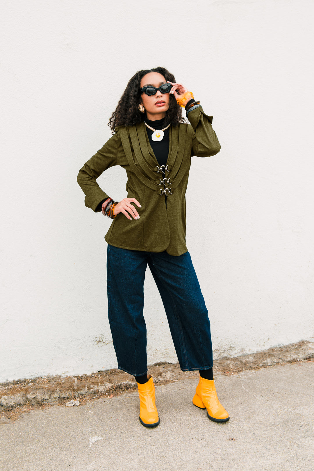 Sartorialist Ponte Blazer in "Olive”