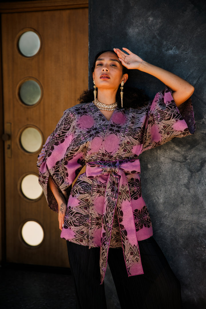 Theater Jacket in “Palm Springs" (Pink)