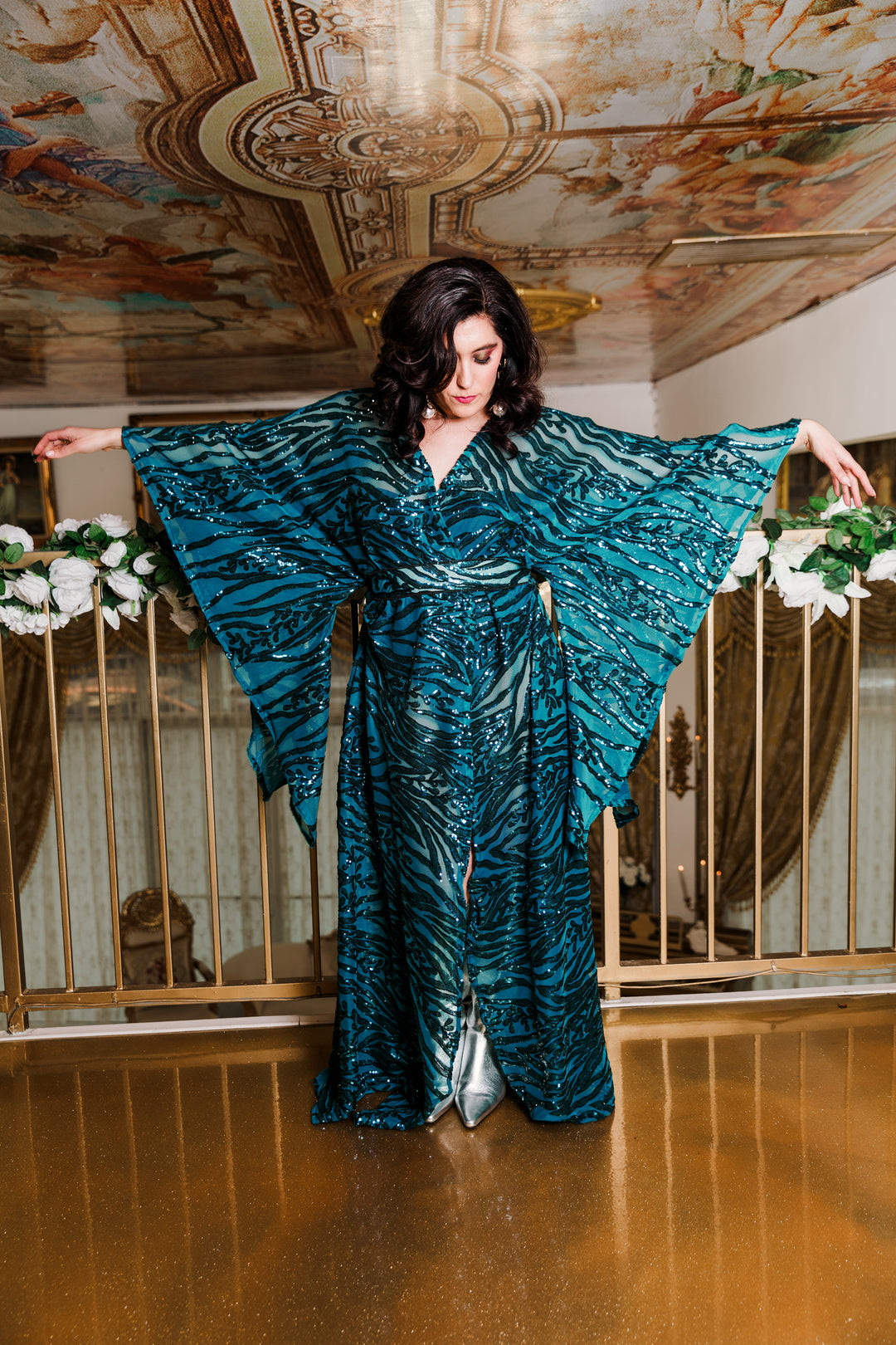 Runway Bohémienne Kimono Robe in “Lehnea”