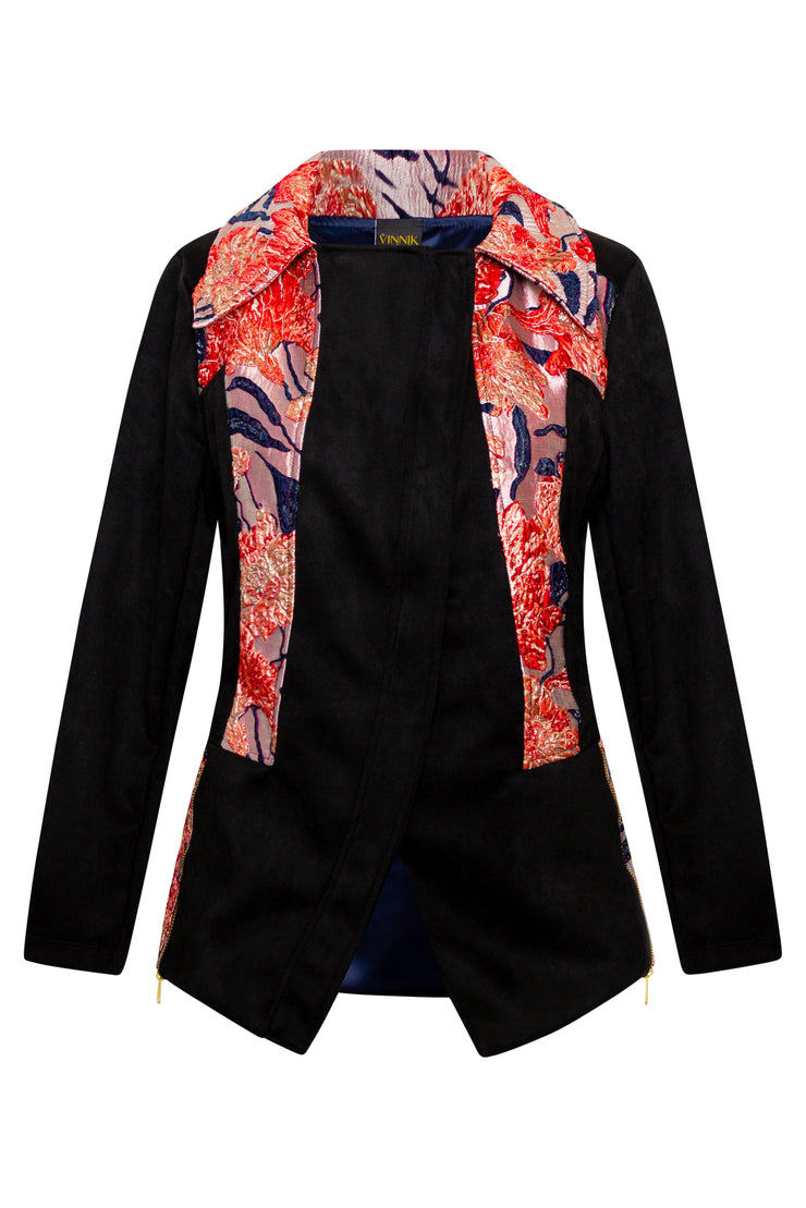 Moto Jacket "WTF Flower" (Pink)