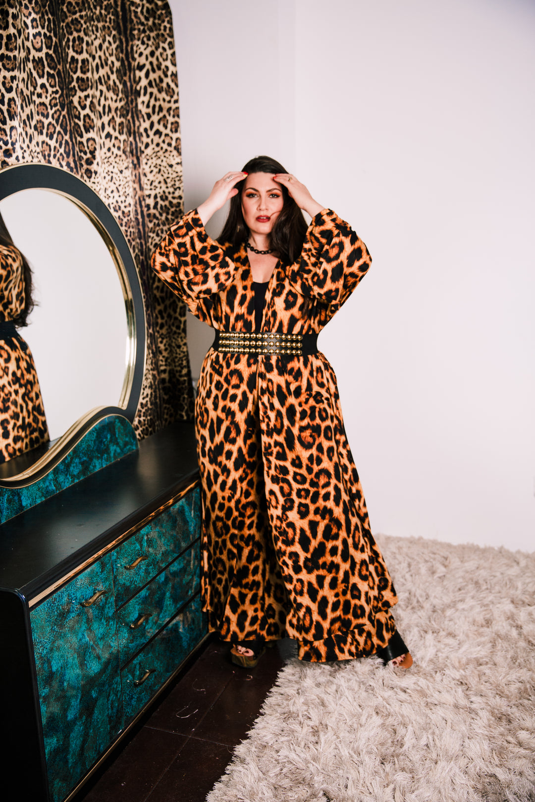 Muse Pants in "Oh La Leopard"