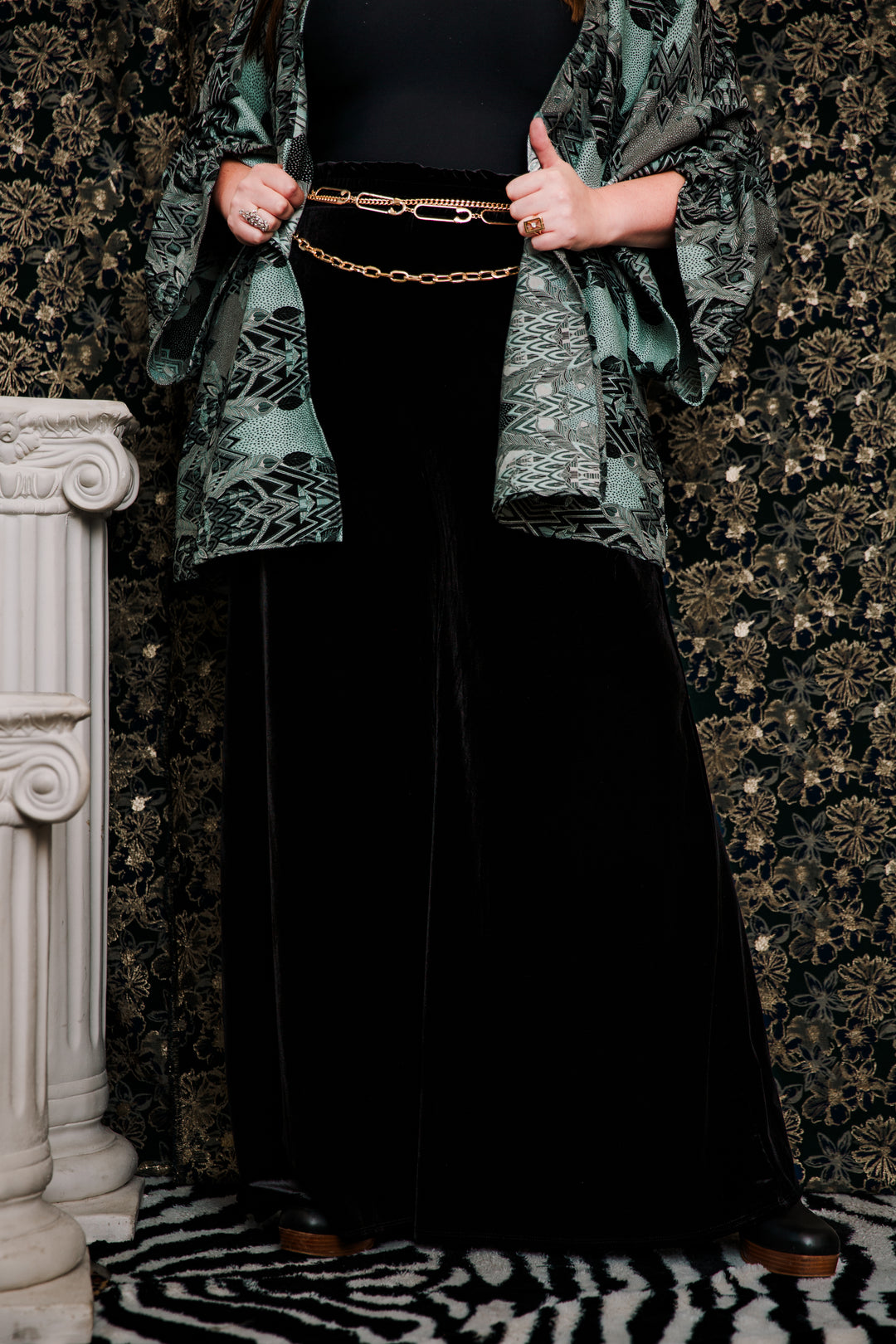 Muse Pants in “PREMIUM VELVET” (Black)
