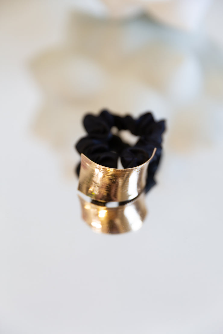 Scrunchie Hairtie (Gold & Silver)