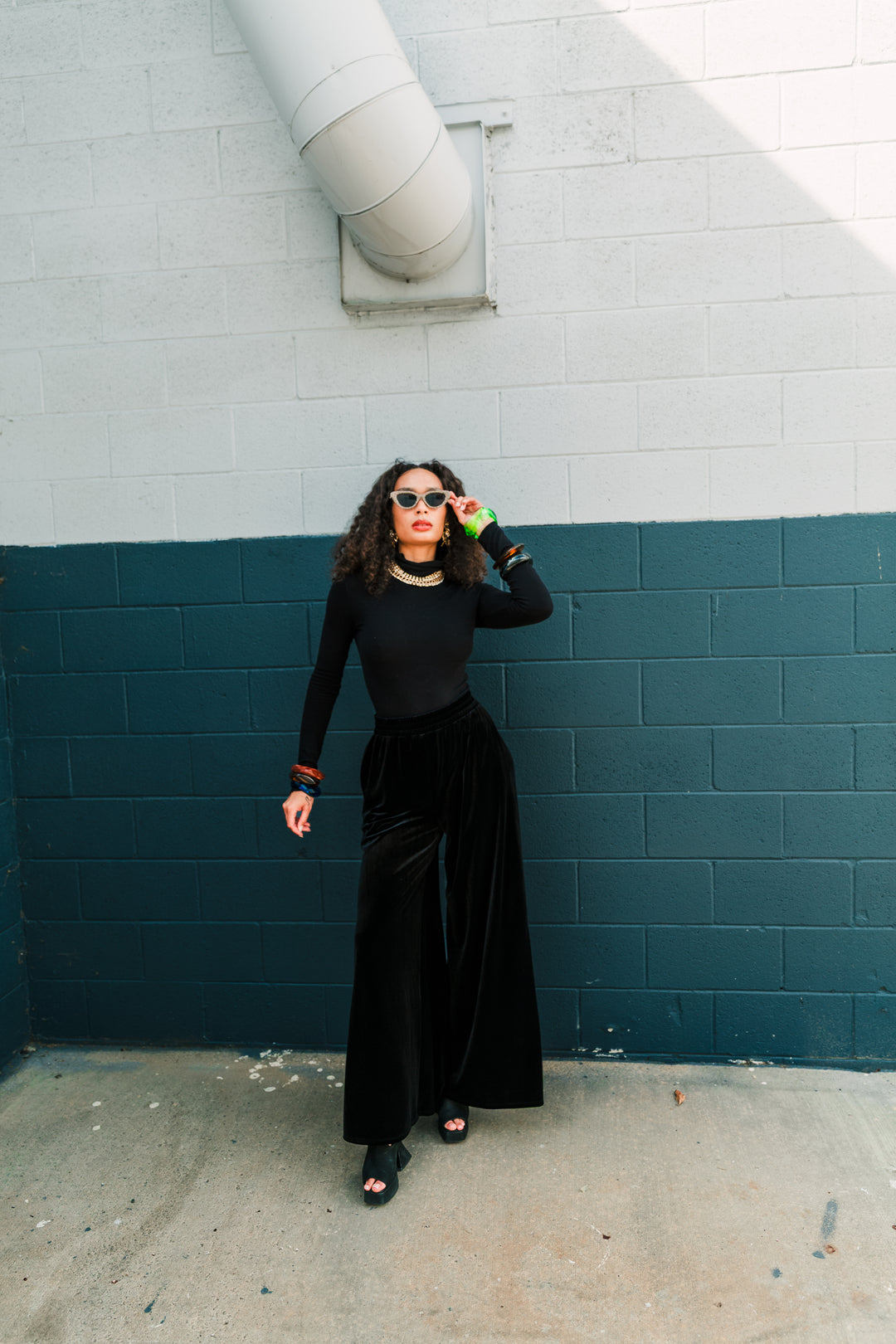 Muse Pants in “PREMIUM VELVET” (Black)
