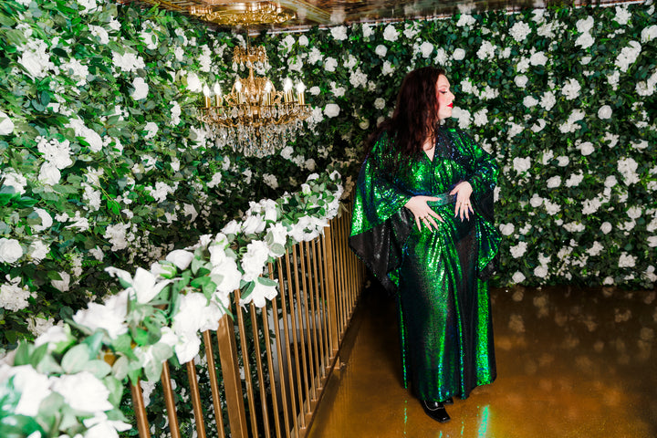 Runway Bohémienne Kimono Robe in "Elphaba”