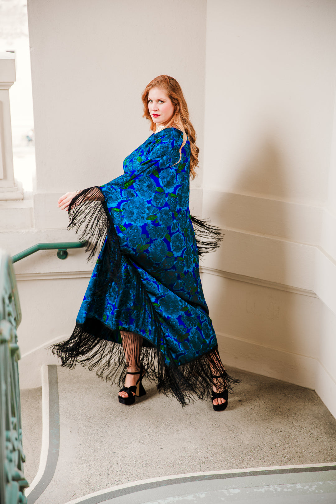 Runway Fringe Kaftan in "Frida"