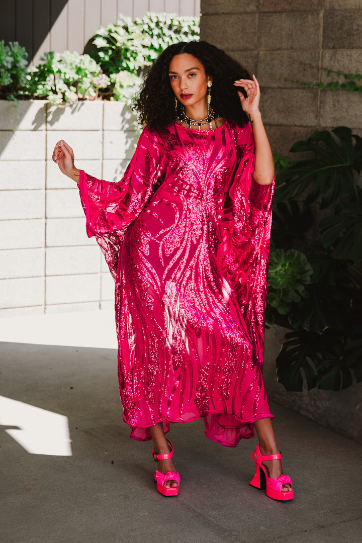 Runway Sequin Kaftan in "Aloha Caftan Society”