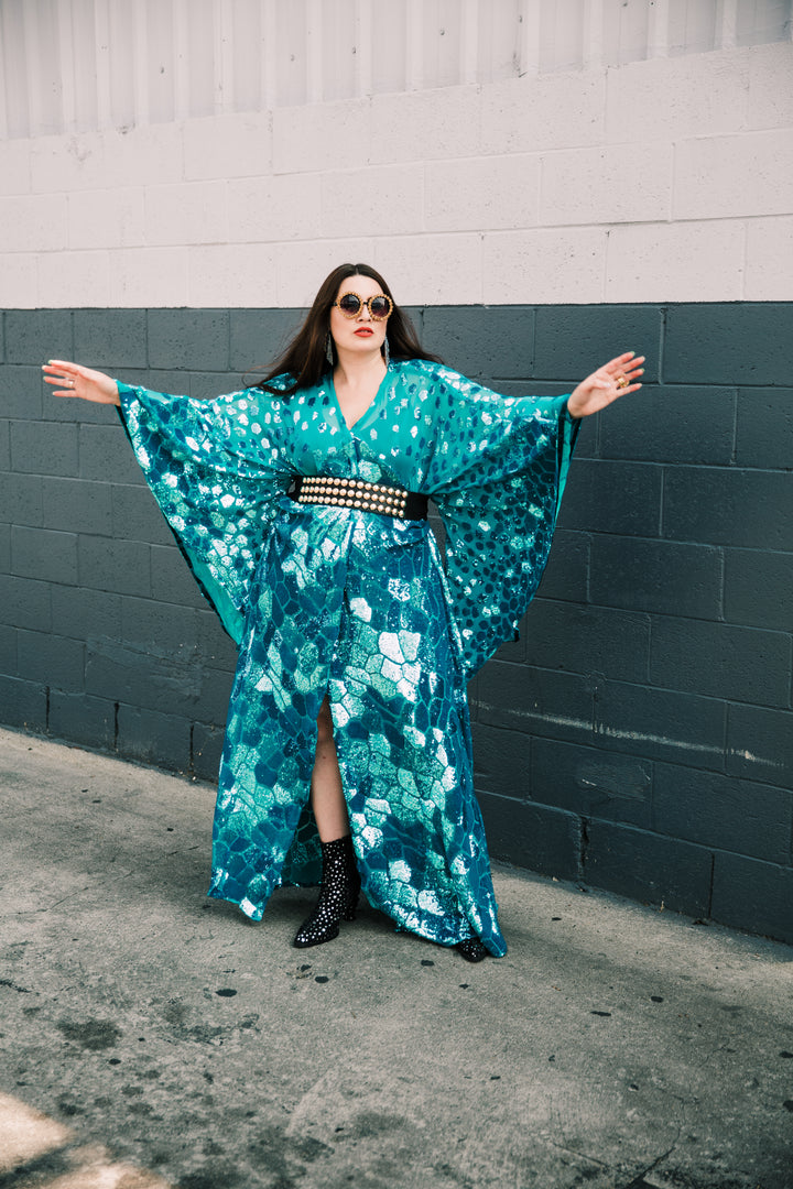 Runway Bohémienne Kimono Robe in “Good Luck”