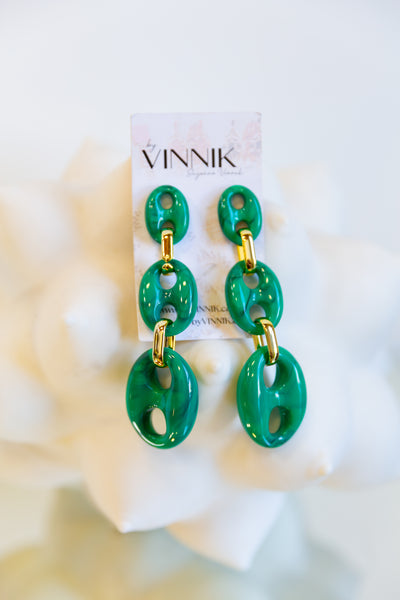 Malachite Soda Earrings