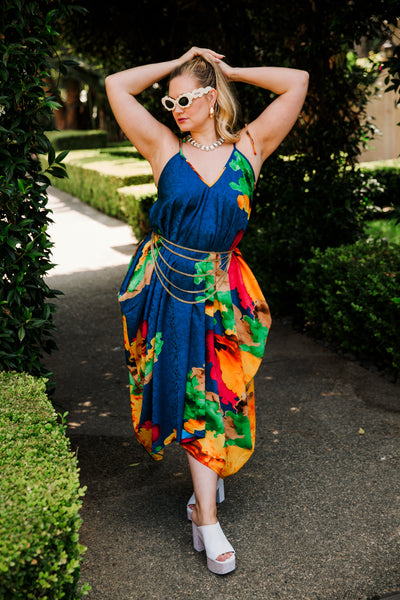 V is for Vinnik Dress in "Nancy" (Blue)