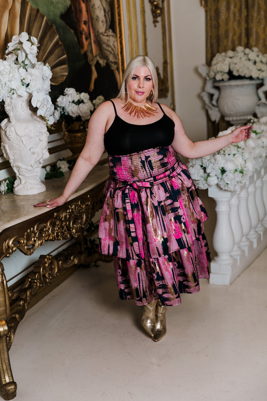 Ruffle Skirt in "Blonde"