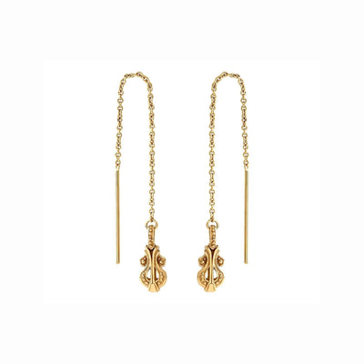 Astor & Orion: Melody Threader Earrings 18K Gold